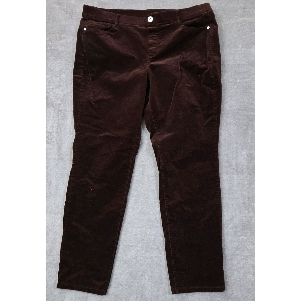 J.Jill Corduroy Pants Womens Large‎  Burgandy Wine Capsule Holiday
